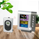 Wireless Digital Alarm Clock with Large Night Lighting LCD Screen Weather Station Table Clock Indoor/Outdoor with Temperature Humidity