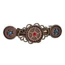 Vintage Crystal Rhinestone Steampunk Gears Hair Clip Barrette Hair Accessory