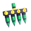 4-Way Garden Outside Tap Connector Adaptor Hosepipe Splitter 3/4'' Plastic