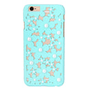 Waterproof Hollow Out Bling Pearl Case Cover Compatible FOR Iphone 6 Green