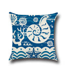 Nautical Decorative Cotton Linen Throw Pillow Case Cushion Cover Home Bedroom Sofa Car Cushion Decor Cover