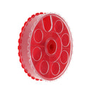 Mini Plastic Storage Box Organizer 7 Compartments for Beads Buttons Red