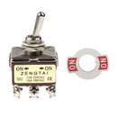AC 250V,15A/380V,10A ON/ON 2 Position 3PDT 9 Terminals Rocker Toggle Switch