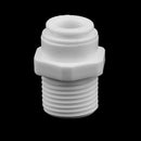 Tube Ball Valve Quick Connect Fitting 3/8-Inch Push in to 1/2-Inch Thread Connector Valve Start RO Water System
