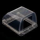 Home-Mounted Switching Power Supply Panel,Waterproof Socket Flip Waterproof Enclosure Box for Big plug Clear