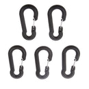 Outdoor Military Tactical Nylon Carabiners Key Chain Snap Clip Backpack Hook Pack of 5