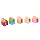 5pcs Miniature Resin Country Rural House Micro Landscape Craft DIY Home Table Decor