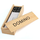 Children's Domino Game Toy Set of 28 Pcs with Wooden Box Traditional Gift