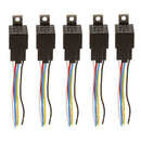 5xFused On/Off Automotive Relay 12V 40A 5-Pin Normally Open Car Bike