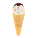Food Pretend Play Wooden Magnetic Ice Cream Toy for Kid Girl Doll Game White