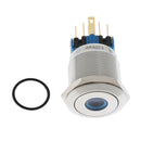 Metal LED 22mm 1NO 1NC Start Horn Button Push Button Switch 220V Pack of 1
