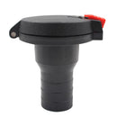 Black Nylon 38mm 1 1/2" Fuel Gas Deck Filler Flush Mount for Boat Yachts
