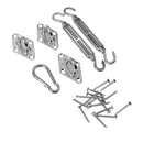 Triangle Sun Shade Sail Canopy Accessories 304 Stainless Steel Hardware Kit - Turnbuckle Pad Eye Carabiner Clip Hook Screws