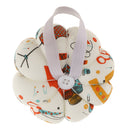 Fabric Coated Wrist Wearable Pumpkin Pin Cushion for Hand Craft Sewing DIY