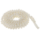 85x1cm Pearl Beaded Sewing Lace Trims Ribbon Dress Decor Craft White