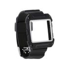 Easy Install Snap-On Design Watch Band With Frame Wrist Strap Replacement COMPATIBLE FOR Fitbit Blaze 23mm White