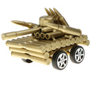 Creative Gold Shell Casing Army Tank Model - Decorative Artillery Artwork Metal Craft Model - Home Decorations Craft Gifts