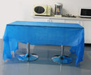 Generic Portable Rectangular Tablecloth Table Cover Liner Decoration for Wedding Party Dark Blue