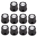 10 Pieces Black Fixing Volume Tone Knobs Buttons Cap for Electric Guitar Bass Replacement Parts