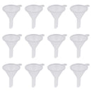 12pcs Clear Plastic Mini Funnels for Filling Decanting Fragrance Essential Oil Perfume