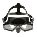 Half Face Adjustable Diving Mask Tempered Glass Silicone Snorkeling Black