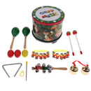 13 Piece Musical Instruments Set Percussion Playset for Kids Early Learning Education