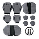 13 Pieces Universal Car Seat Backrest Headrest Cover Protector Grey Black
