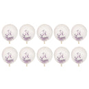 10x Wedding Confetti Balloon Clear Birthday Balloons Set Latex Party DÃ©cor