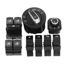 7Pcs Master Window Headlamp Window Fuel Gas Car Switch Kit Fit for VW Passat