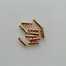 10Pcs Double Hole Metal Cord Lock Apparel Barrel Toggle Stopper Spring Stop