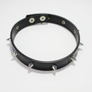 Punk Lady Girl Gothic Leather Choker Spike Rivet Buckle Collar Necklace