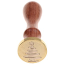 Initial Sealing Wax Seal Stamp Xmas Design for Festival Cards Decoration Post Envelope