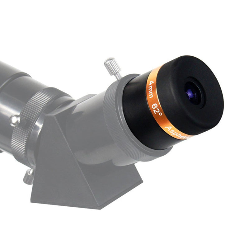 1.25" Telescope Eyepiece Lens for Astronomy Moon Planet Deep Sky 62 Degree 4mm Focal Length Universal