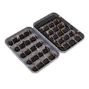 40Pcs Dry Flies Bass Salmon Trouts Flies with Waterproof Fly Box for Freshwater Saltwater Fishing