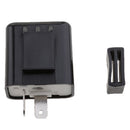 2-Pin 12V Motorcycle LED Turn Signal Flasher Relay Speed Adjustable Indicator Black