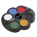 6 Colors Face Body Paint Palette Fun Halloween Fancy Painting Make Up Kit Set for Kids
