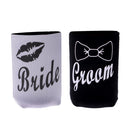 Neoprene Can Holder Cooler Stubby Beer Cozy Wrap For Wedding Bride Groom