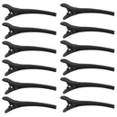 Lot of 12 Black Women Girl Hair Clips Barrettes for Salon Styling Sectioning Hairstyling DIY Hairpins