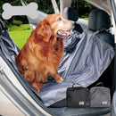 Waterproof Foldable Non Slip Polyester Backings Adjustable Straps Car Back Seat Cover Pet Supplies Grey