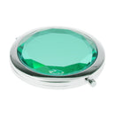 Portable Round Makeup Mirror Overall Viewing Detail Makeup Travel Accessory Beauty Supplies Cosmetic Tool Sky Blue