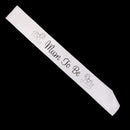 Baby Shower Party Charms Mum To Be Written Sash Women Clothing Accessory White