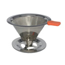 Stainless Mesh Coffee Filter Cup Cone Pour Over Drip Dripper Holder