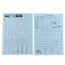 1Pc 17 x 12cm Water Slide Paper Decal Sticker for Gundam Model DIY Accessory