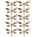 10 Pieces Alloy Flatback Gold Dragonfly Embellishment Flatback Scrapbook 2.8x5cm