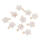 10xFine Flower Rhinestone Pendant Earrings Necklace DIY Jewelry Accessories