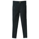 Women Fashionable Breathable Stretchable Elastic Pencil Pants Trousers Leggings Jeggings Black L