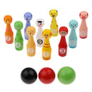 Mini 13 Pieces Creative Cartoon Bowling Set Kids Hands-on Intellectual Development Toy Good Gifts Games