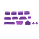 Universal 13pcs Silicone Anti Dust Plug Ports Cover Set For Laptop Notebook Purple