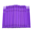 Pack of 100Pieces Disposable Micro Brush Swab Eyelash Extension Applicators Eye Makeup Cosmetic Beauty Tools - Purple