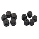 10 Pieces AC A/C Charging Port Service Caps R134a R12 13mm & 16mm Black